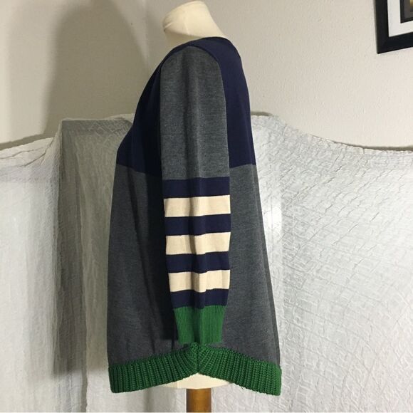 Lili's Loft Color Block Sweater Top Size Medium - Picture 8 of 9